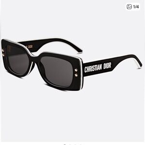 Dior Black Sunglasses with Gold Stars